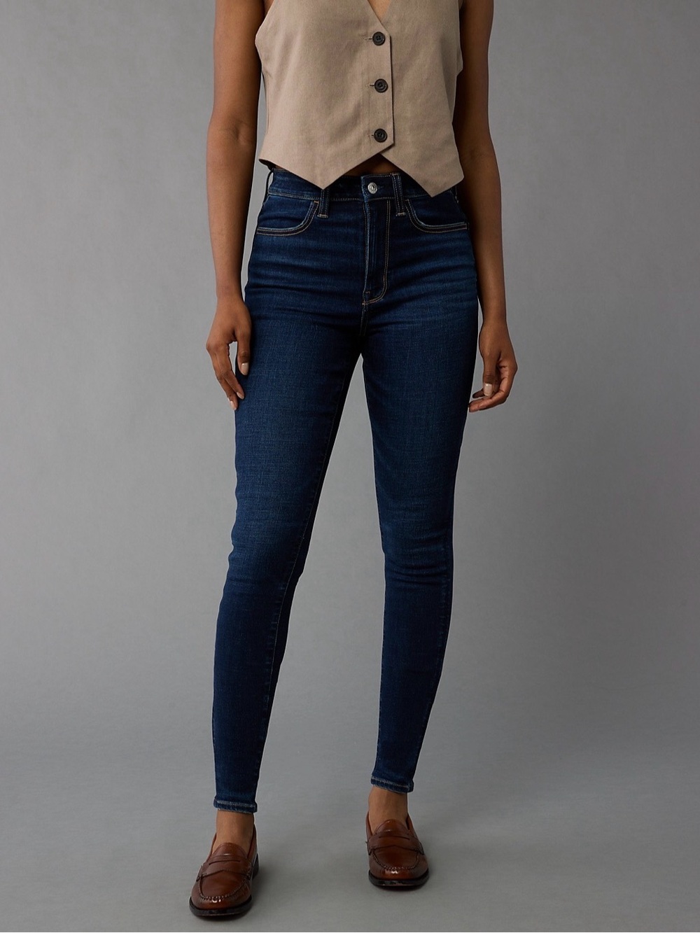 AE Super High-Waisted Jegging - Dark Ink